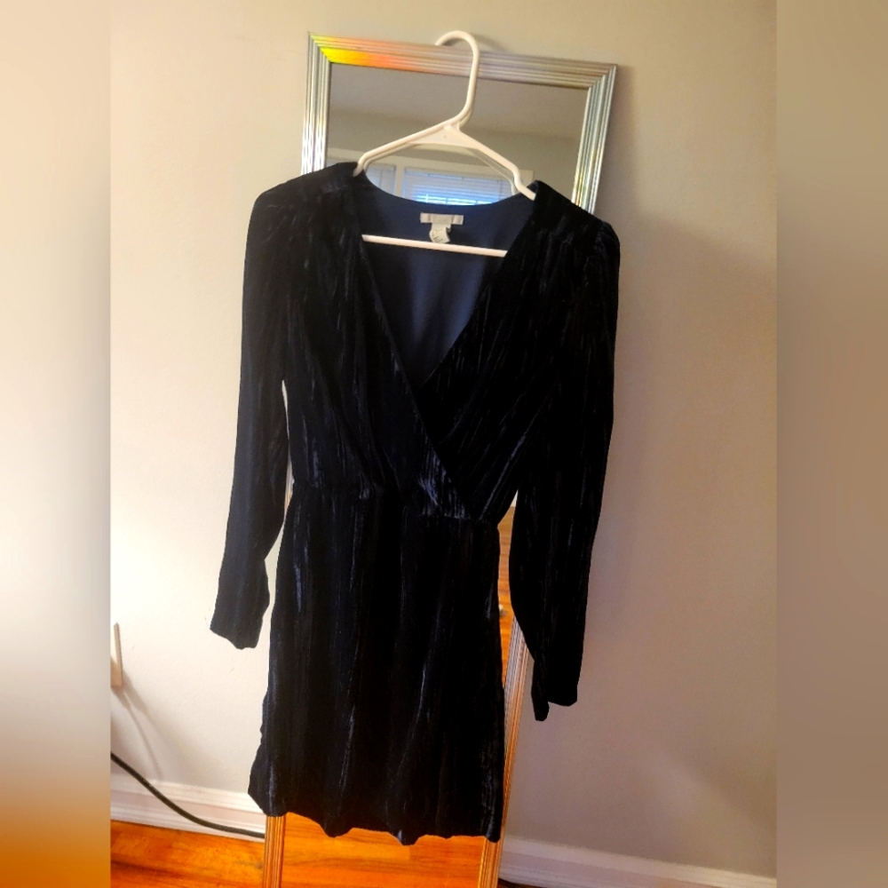 H&M Navy Long Sleeve Blue Dress Size 2